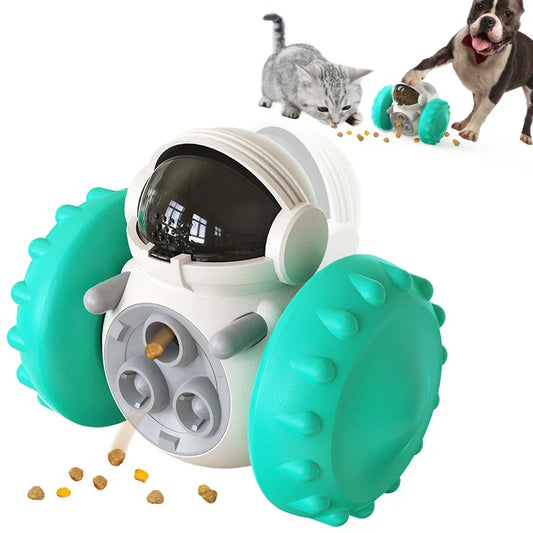 Brinquedo Dispenser de Petiscos em Formato de Robô para Pets: A Diversão Interativa que Estimula o Mental e o Físico do Seu Animal